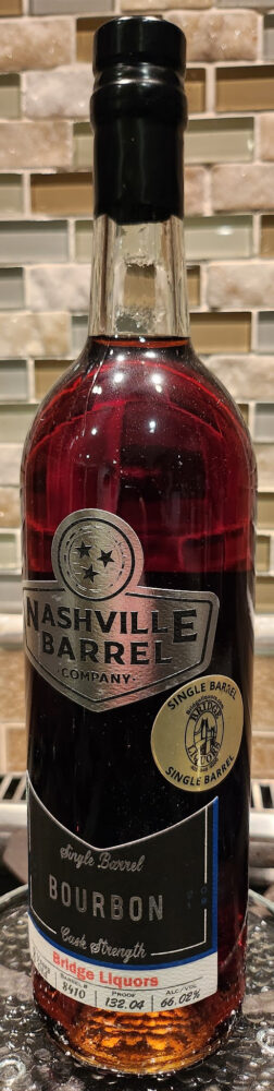 Nashville Barrel Company Cask Strength Bourbon (Bridge Liquor's Single Barrel Select)